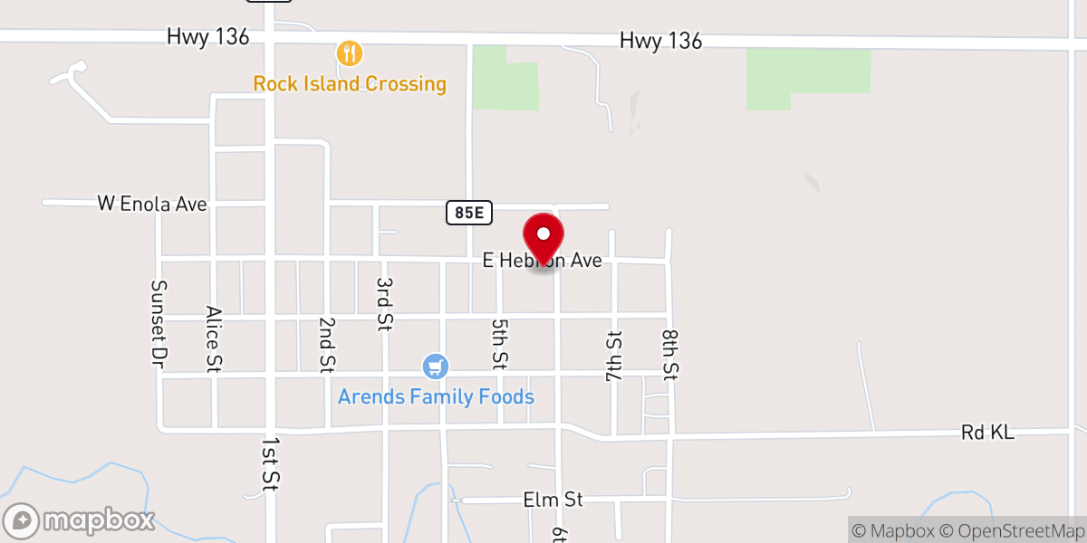 Map showing location of Lutheran School