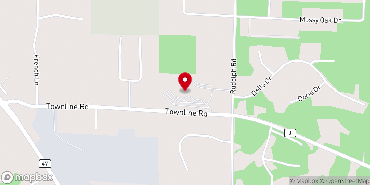 Map showing location of Holy Family Catholic Church