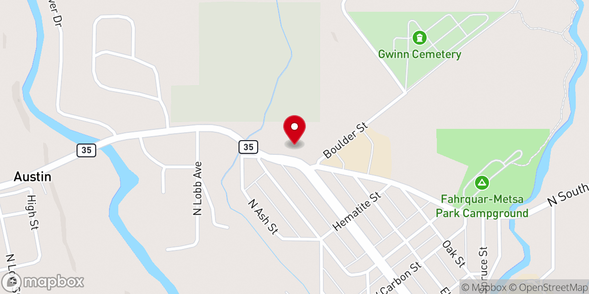 Map showing location of Saint Anthony's Catholic Church