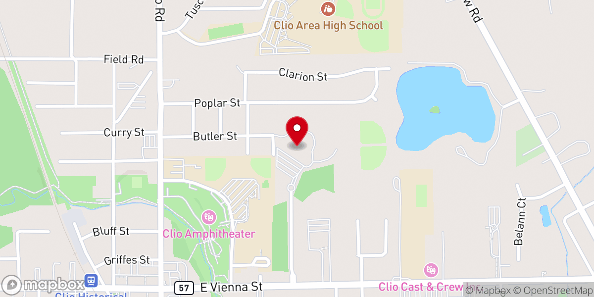 Map showing location of Messiah Lutheran Church