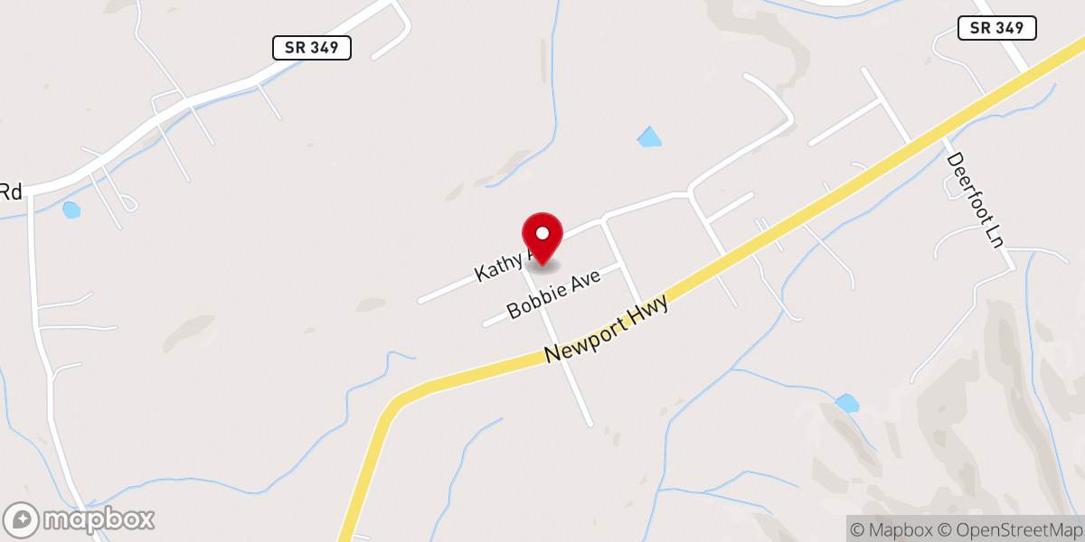 Map showing location of Central Baptist Church