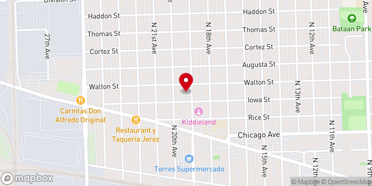 Map showing location of Iglesia Nueva Apostólica