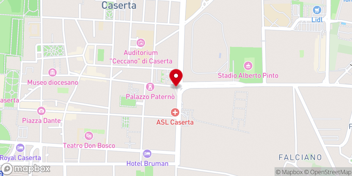 Map showing location of Chiesa di Montevergine