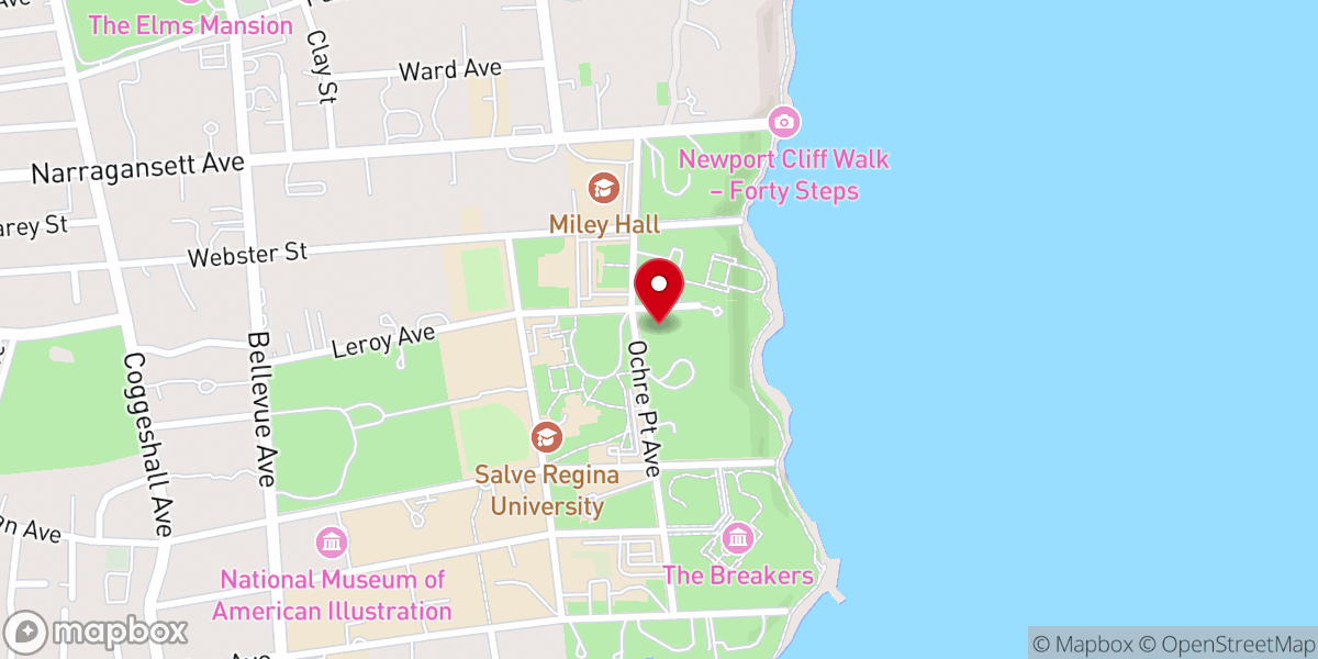 Map showing location of Our Lady of Mercy Chapel