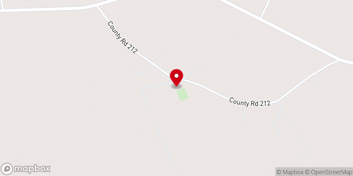 Map showing location of New Prospect Church