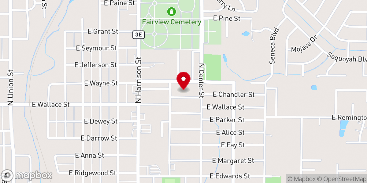 Map showing location of Free Indeed Revival Ministries