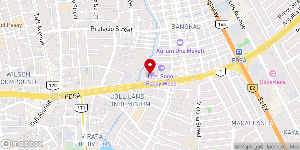 Map showing location of Community of Praise - Pasay Church