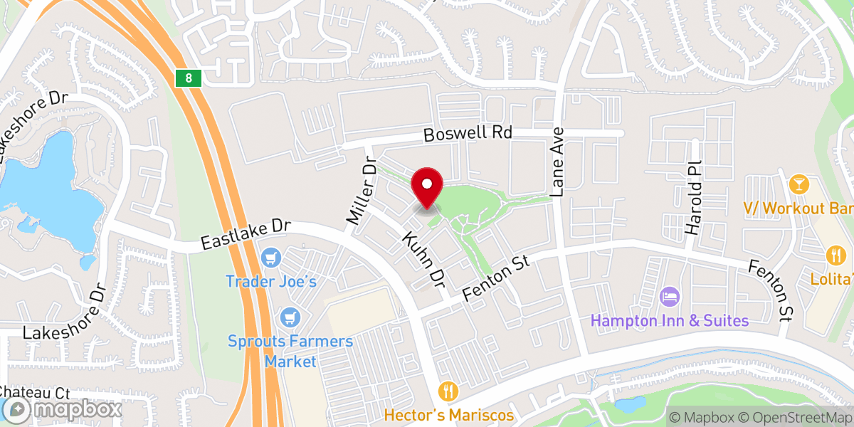 Map showing location of United Methodist Church