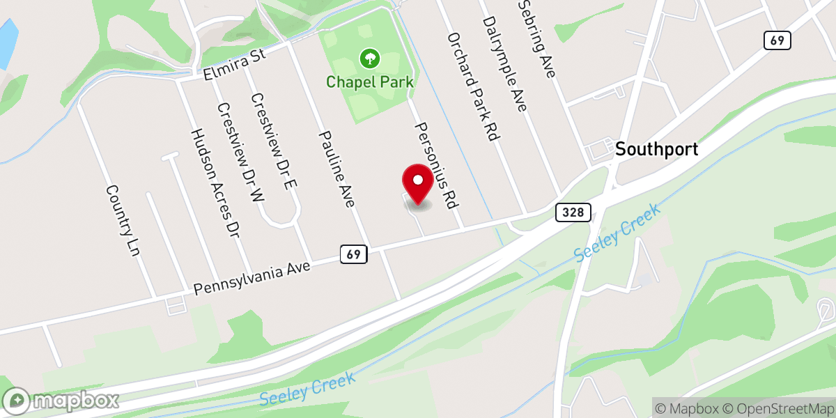 Map showing location of Pennsylvania Ave United Methodist Church - Food Distribution Center