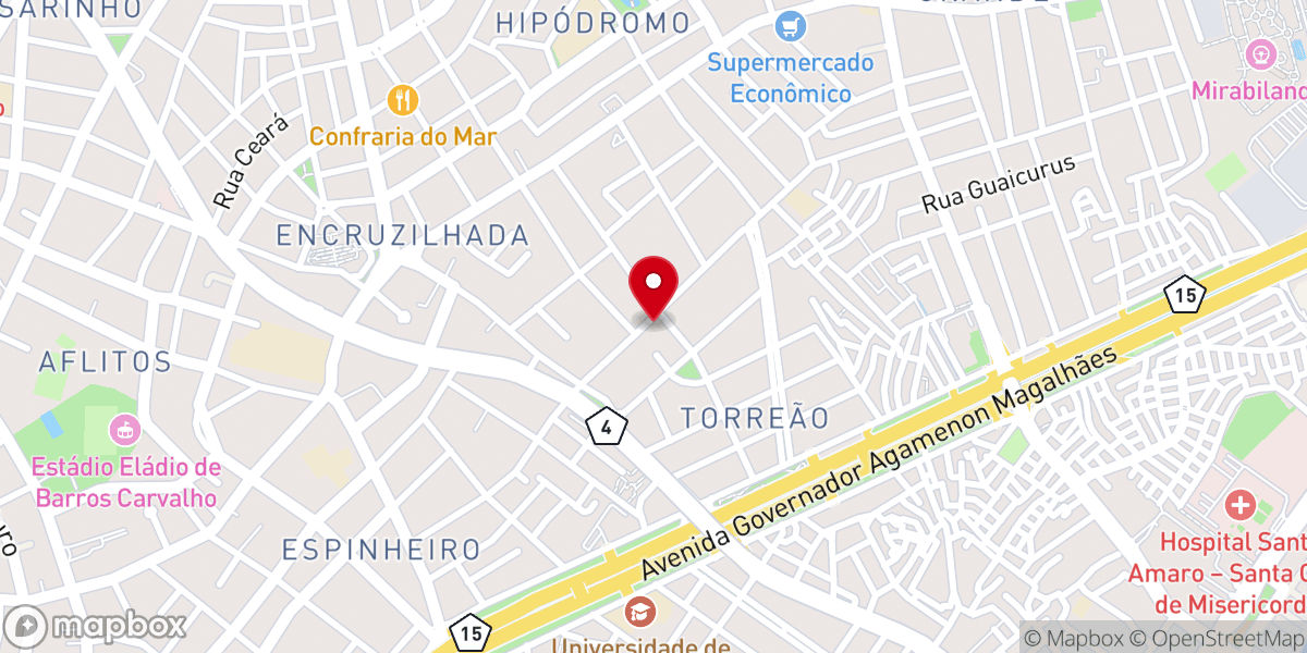 Map showing location of Igreja Batista Do Feitosa