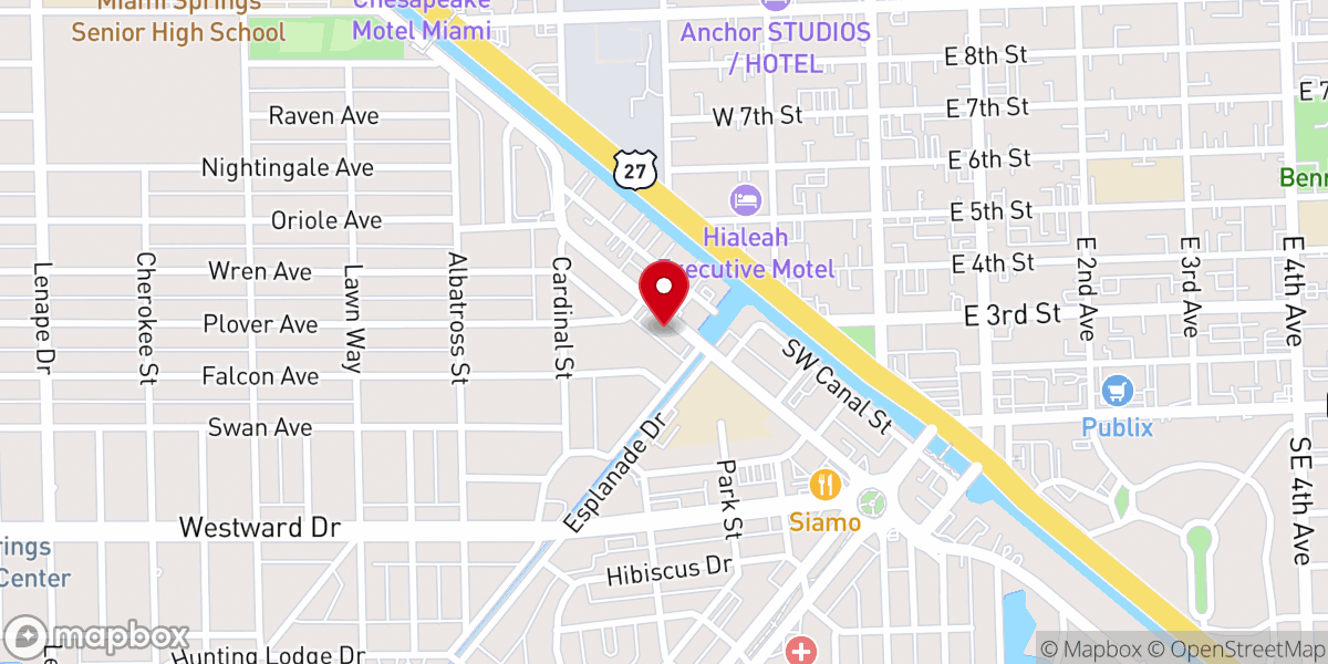 Map showing location of Miami Joonim Church