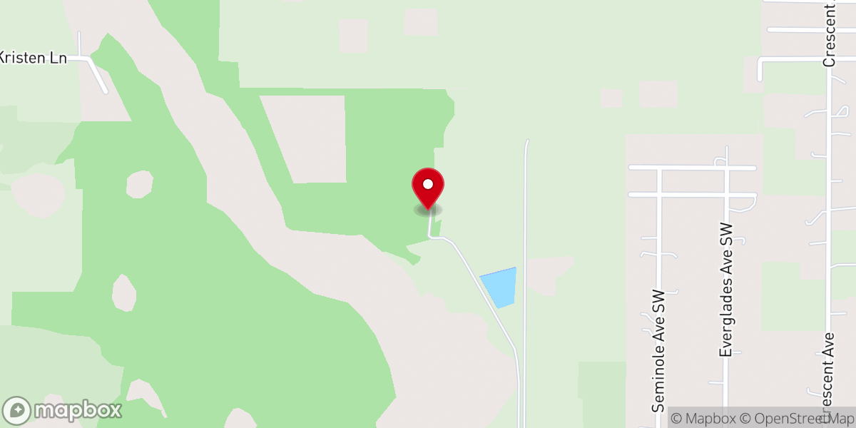 Map showing location of Blueberry Bunch Farm