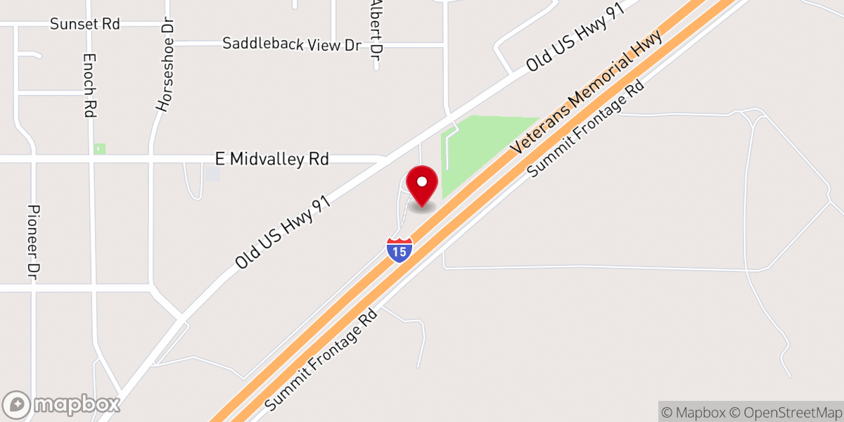 Map showing location of Valley Bible Church