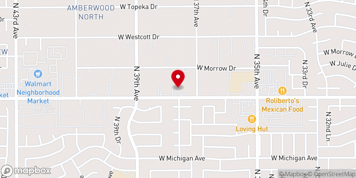 Map showing location of Harvest Church International