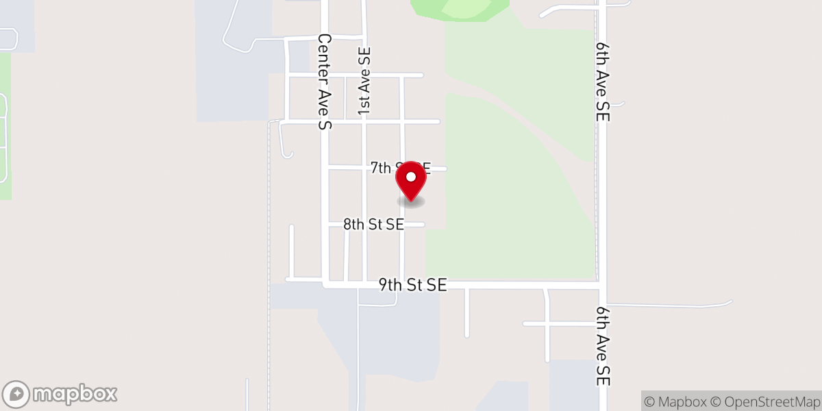 Map showing location of Southern Minnesota Teens Encounter Christ Inc
