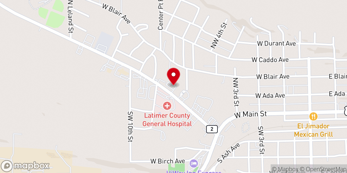 Map showing location of Pizza Hut