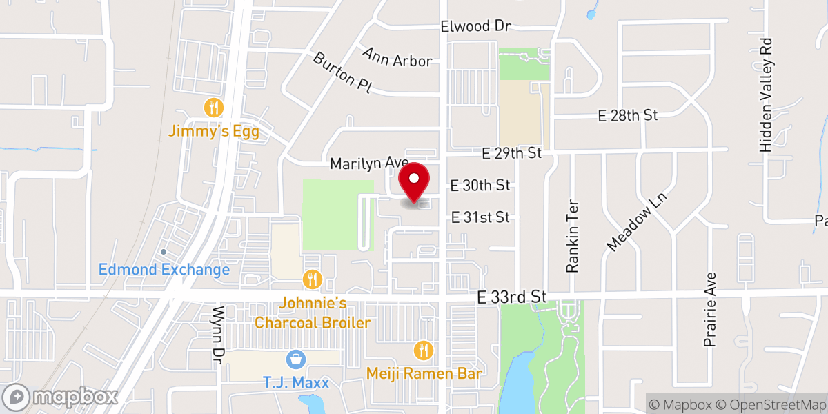 Map showing location of Southern Hills Christian Church (Disciples Of Christ)
