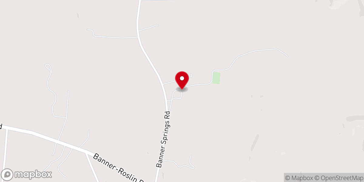 Map showing location of Mt. Gilead Church