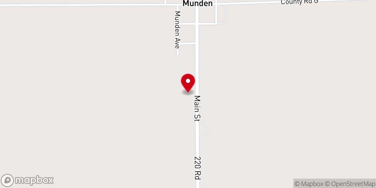 Map showing location of Zion Evangelical Church