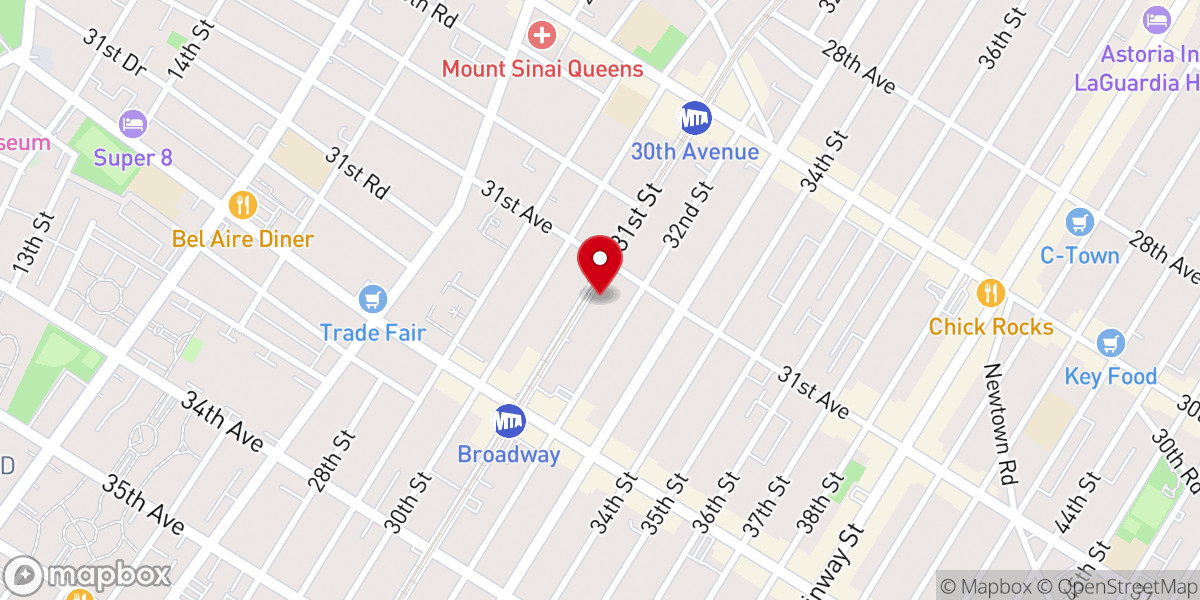 Map showing location of El Shaddai Assembly of God