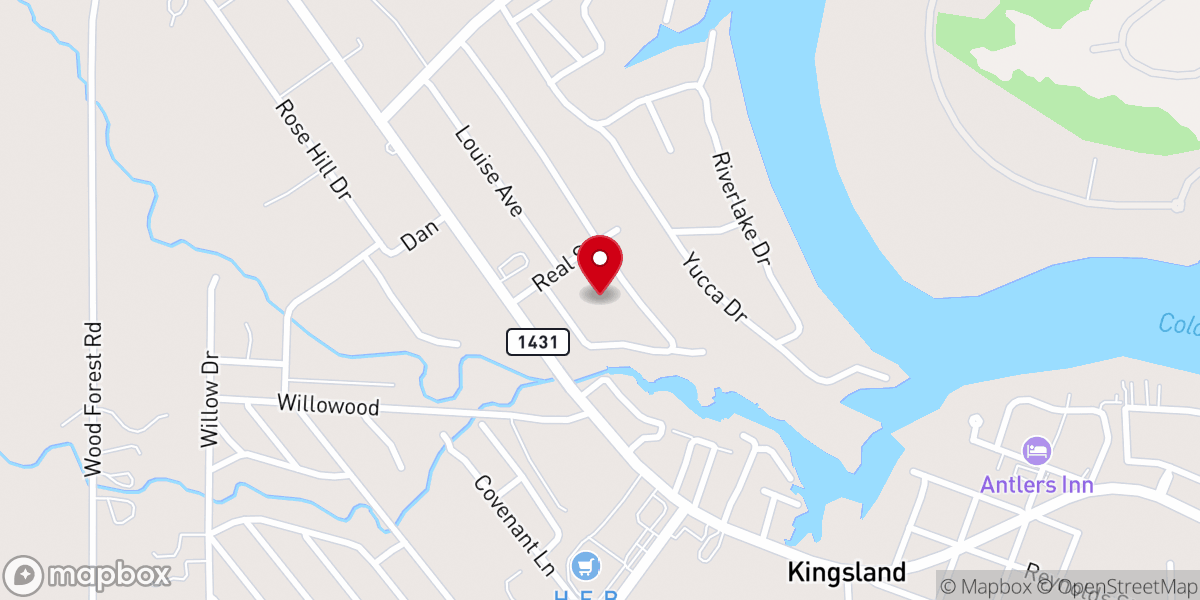Map showing location of The Hill Church