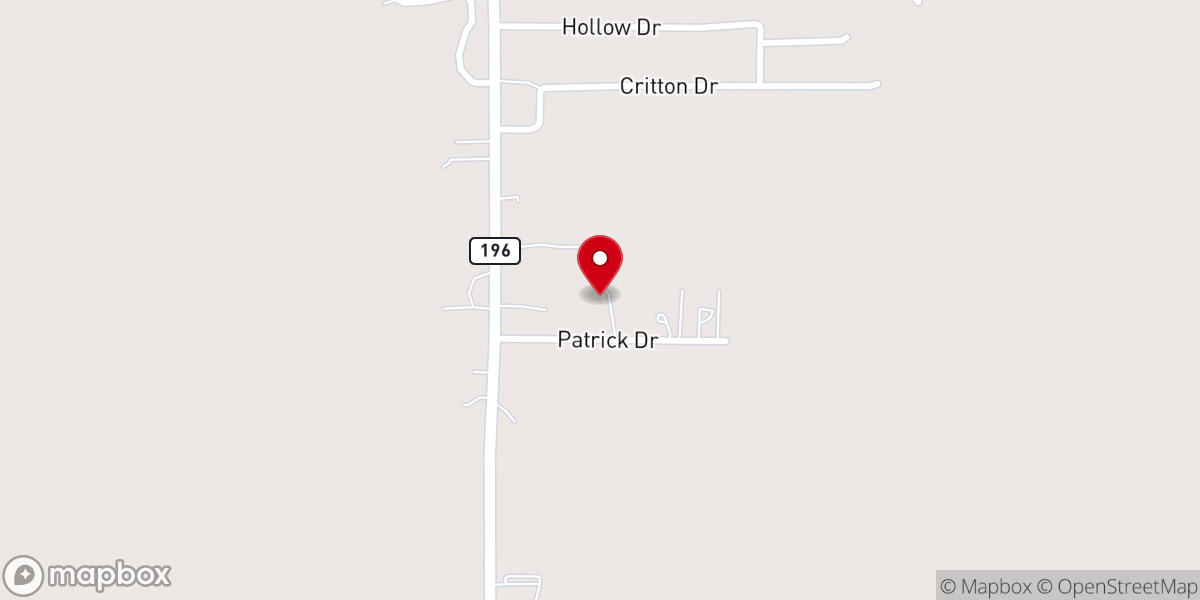 Map showing location of True Faith MB Church