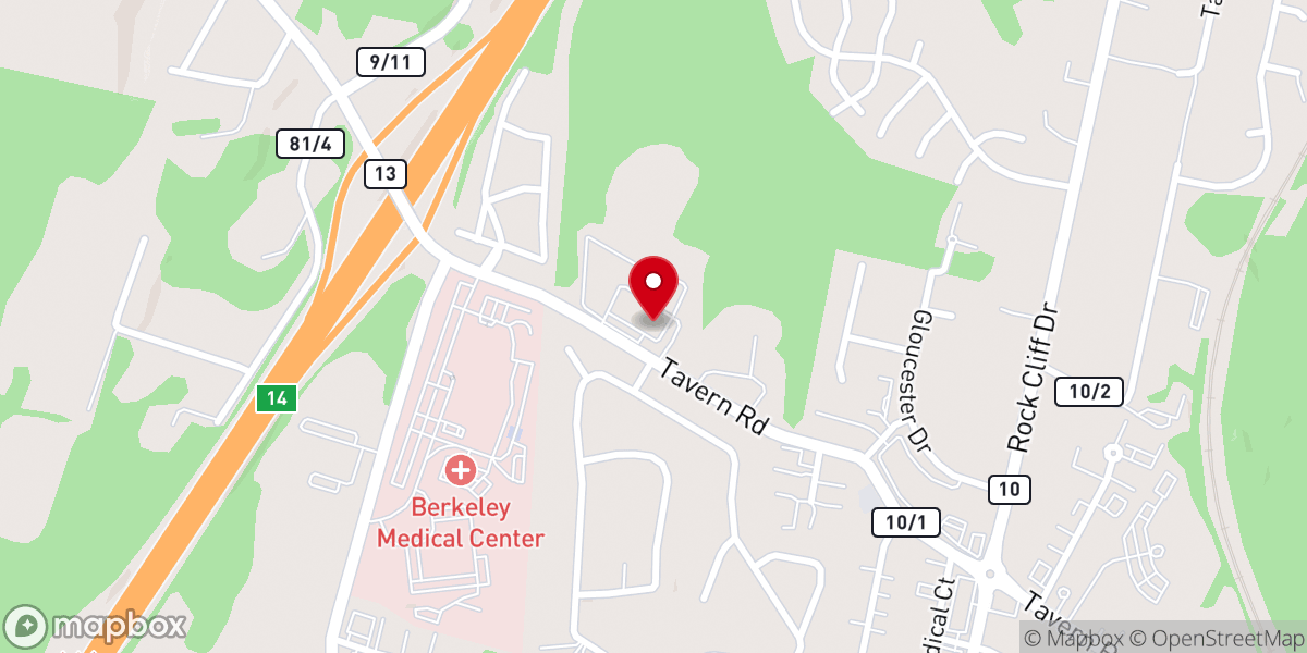 Map showing location of Bethel Pentecostal Assembly of God Church