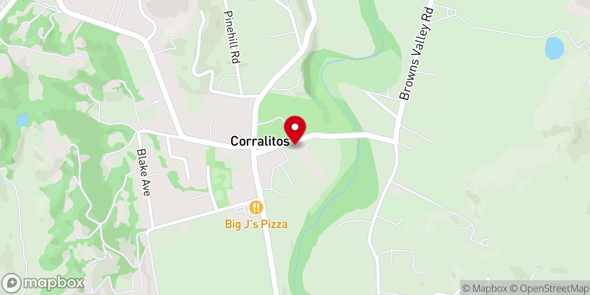 Map showing location of Corralitos Community Church