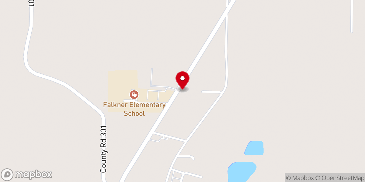 Map showing location of Providence Primitive Baptist Church
