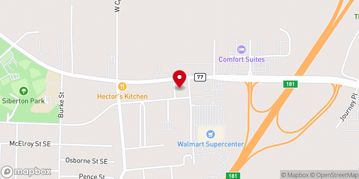 Map showing location of Life Assurance Apostolic Worship Center