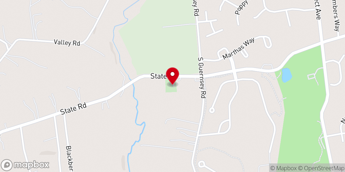 Map showing location of New West Grove Friend's Meeting House