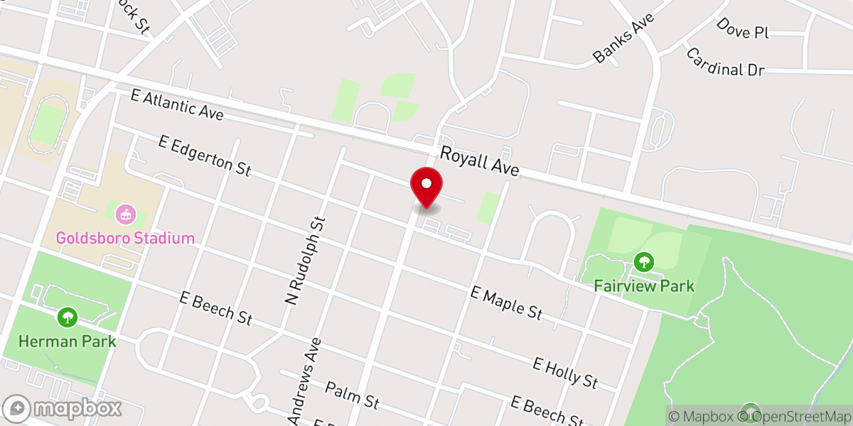 Map showing location of Saint Mary Catholic Church