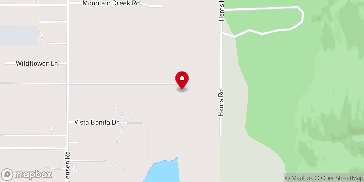 Map showing location of Columbia Mountain Ranch