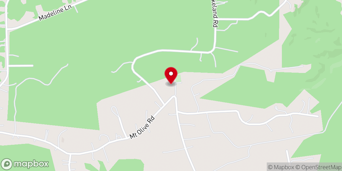 Map showing location of Mount Olive Baptist Church