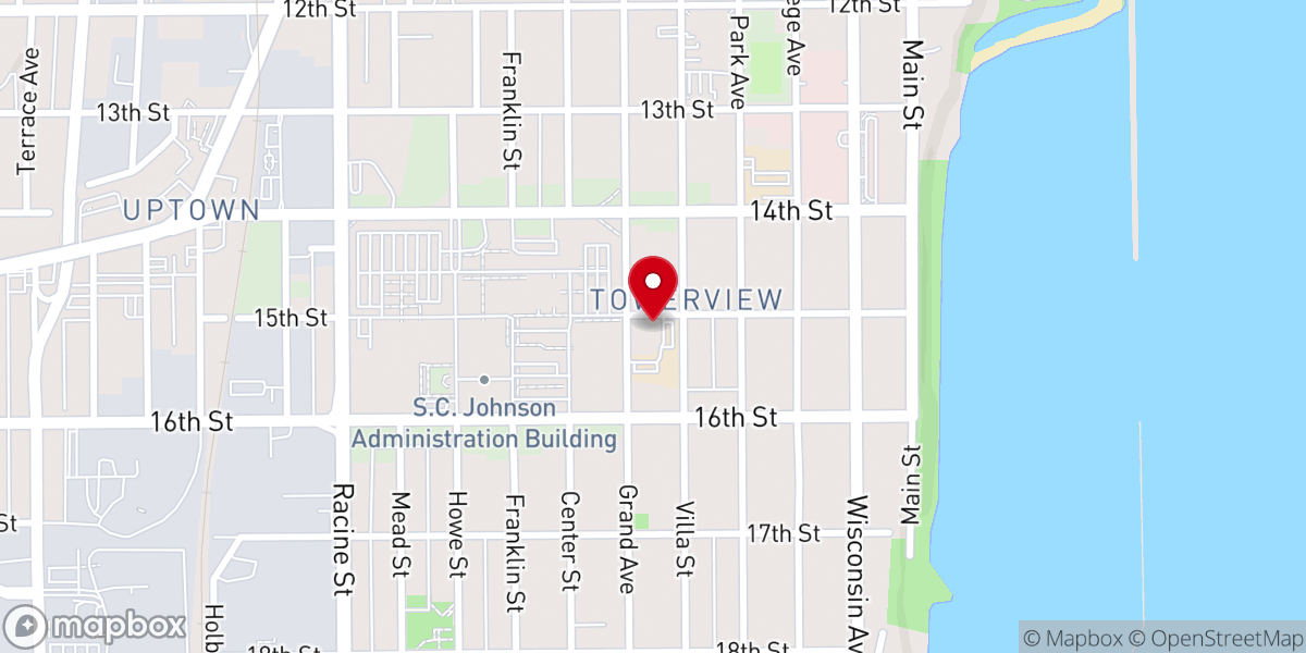 Map showing location of St Richard Catholic Church