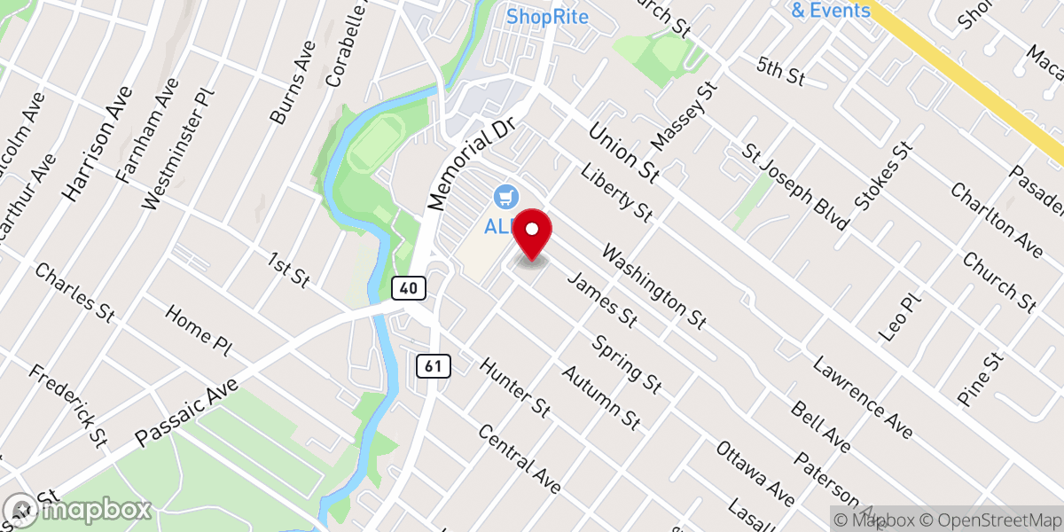 Map showing location of St Joseph's Roman Catholic Church