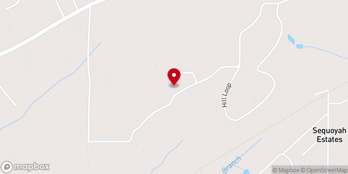 Map showing location of Community Baptist Church