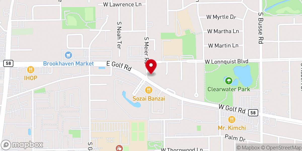 Map showing location of Gospel Love Presbyterian Church
