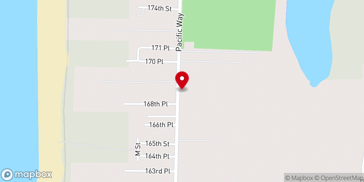 Map showing location of Anchor Baptist Church