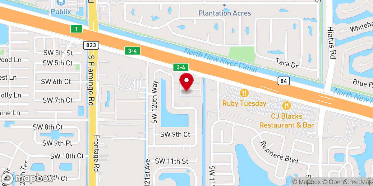 Map showing location of House of Faith