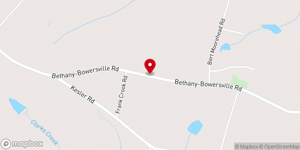 Map showing location of North Georgia Mennonite Church