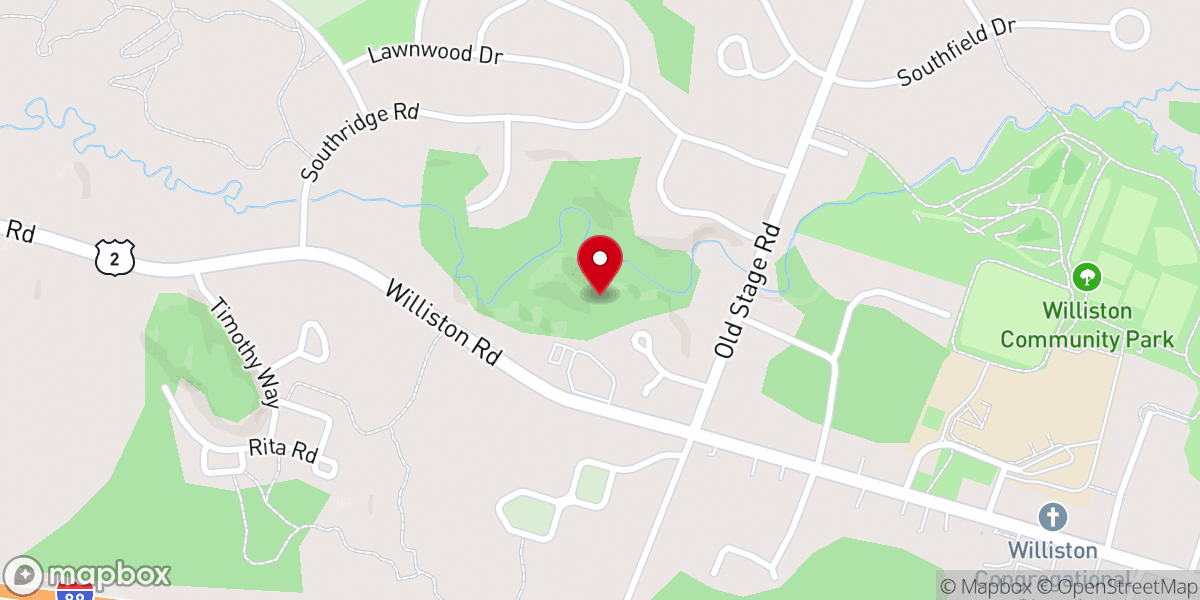 Map showing location of Champlain Valley Baptist Church Inc