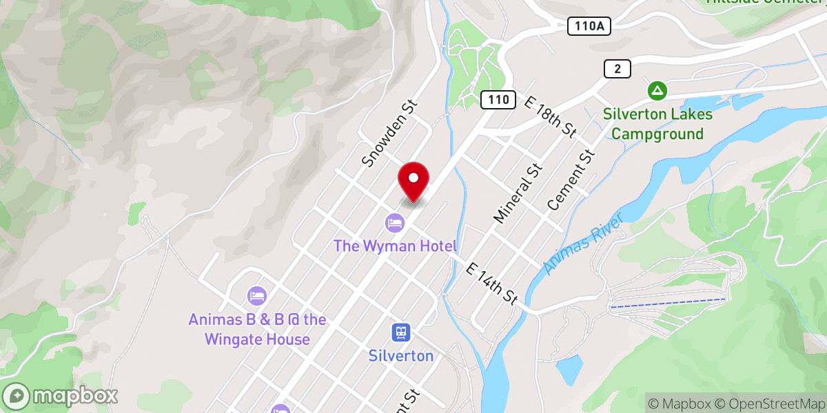 Map showing location of Silverton Church of Christ