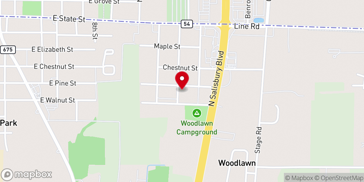 Map showing location of Union United Methodist Church - Food Distribution Center