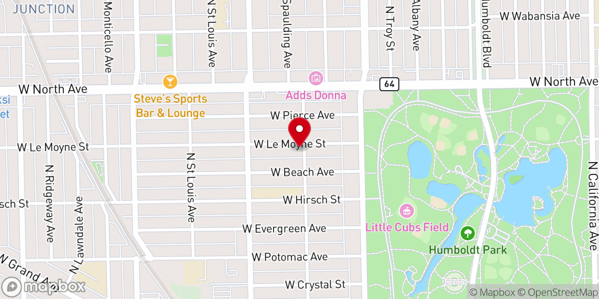 Map showing location of Church of God