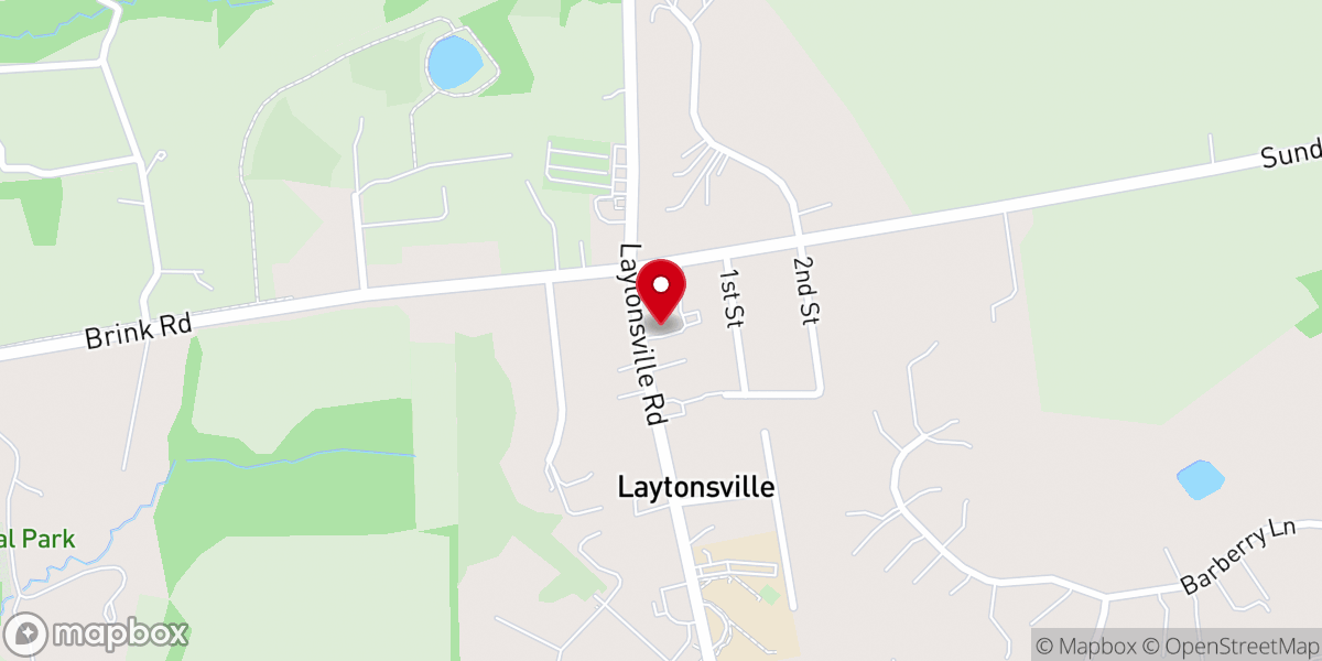 Map showing location of St Bartholomew's Episcopal Church