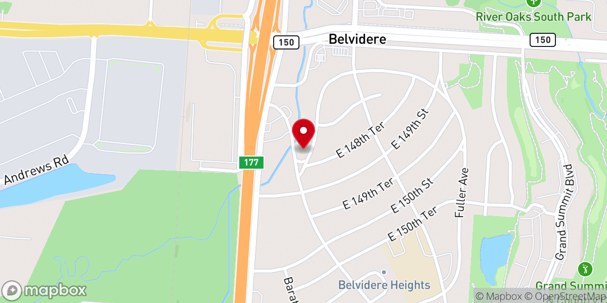 Map showing location of Kingdom Living Worship Center