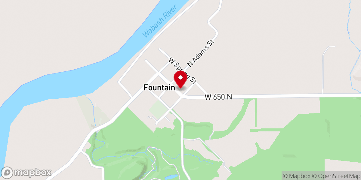 Map showing location of Portland Arch Christian Church