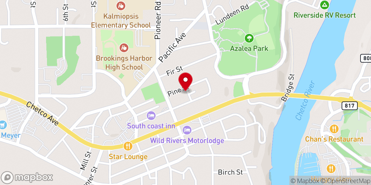 Map showing location of First Church of Christ, Scientist