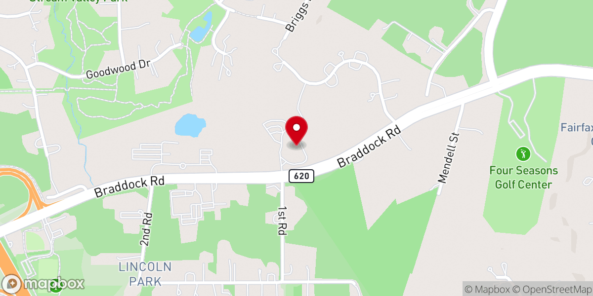 Map showing location of Washington Apostolic Church